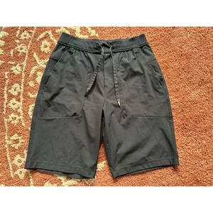 Lululemon Black The Long Weekend Lined 10"‎ Casual Athletic Shorts M Medium